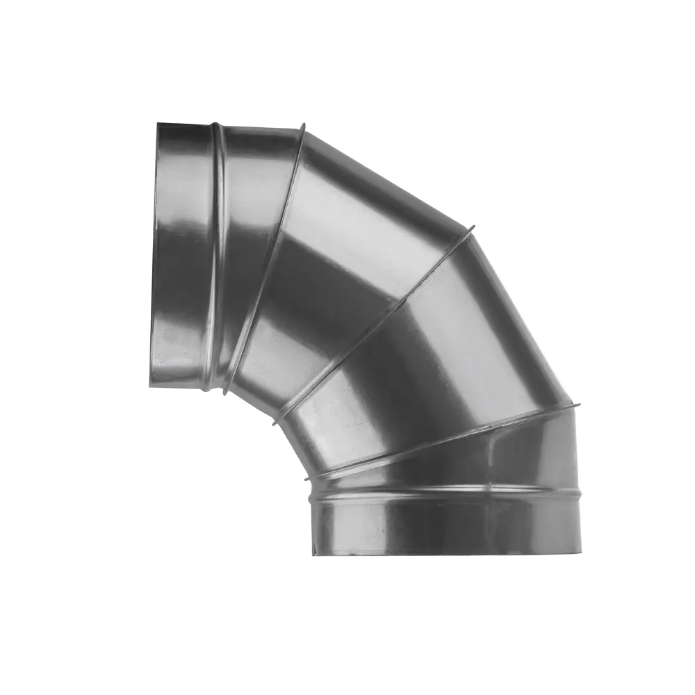 Отвод для круглых воздуховодов Ore D400 мм 90 градусов оцинкованный металл STLM-2084508 - Вид №1