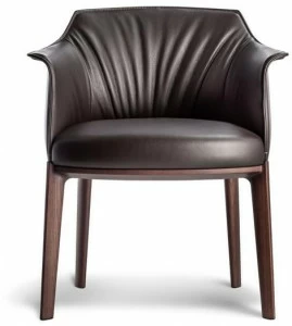 Poltrona Frau Мягкое кожаное кресло с подлокотниками La collezione - tavoli e sedie