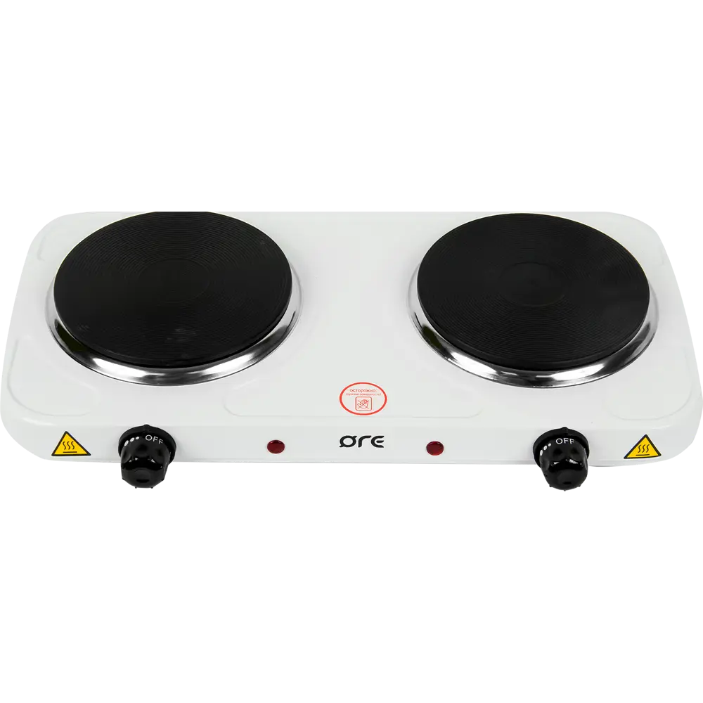 Плитка электрическая настольная ORE CM30I 48x7.5x24 см 2 конфорки чугун цвет белый STLM-2017502 - Вид №2