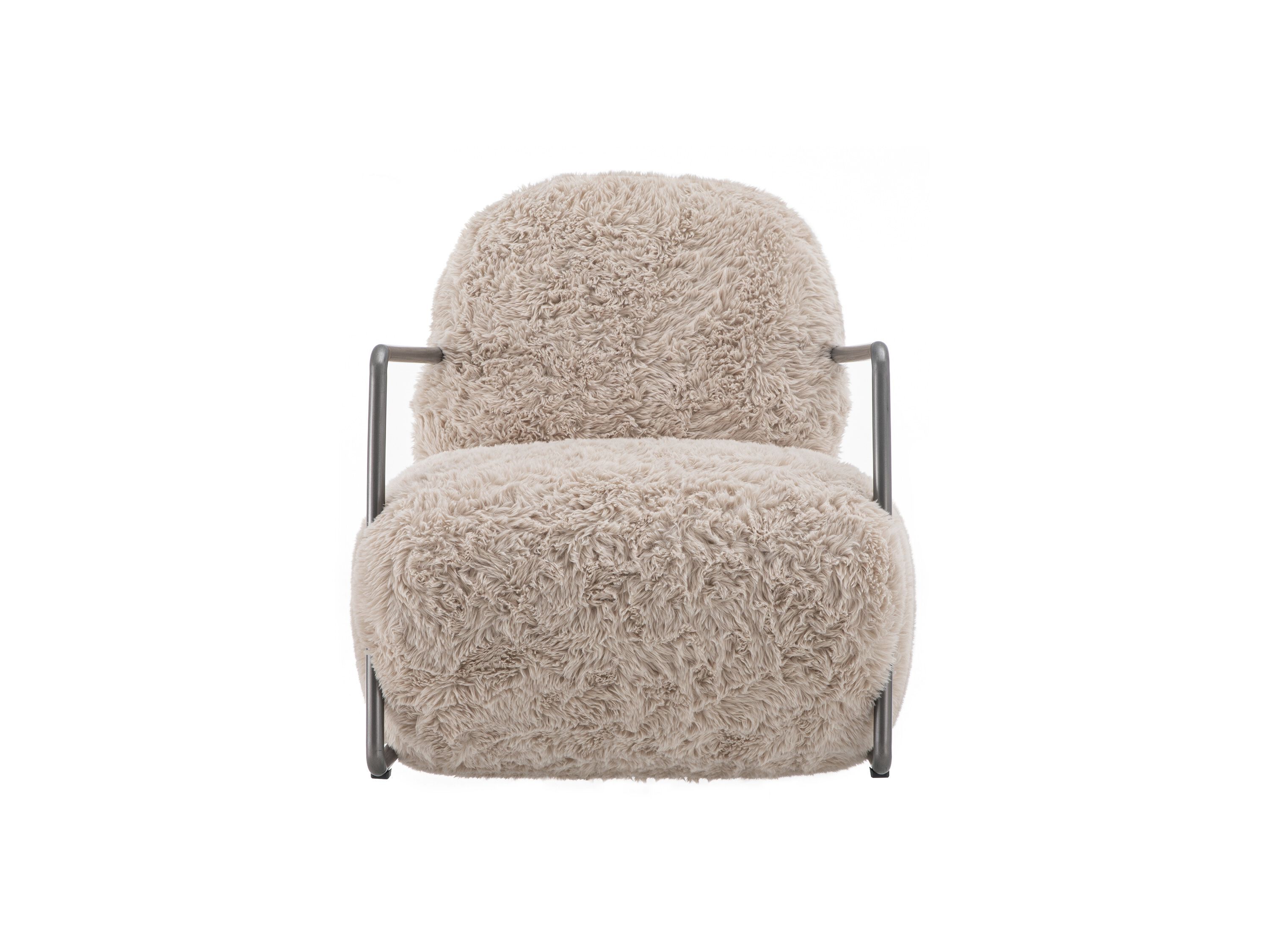 Кресло из искусственного меха с подлокотниками CAMPO DE' FIORI TANGO ARCH-00095981