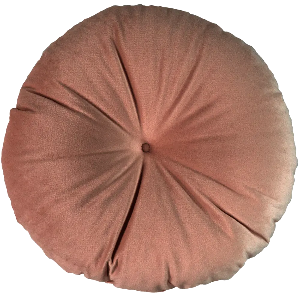 Подушка Бархат ø37 см цвет пепел розы LINEN WAY STLM-2121077