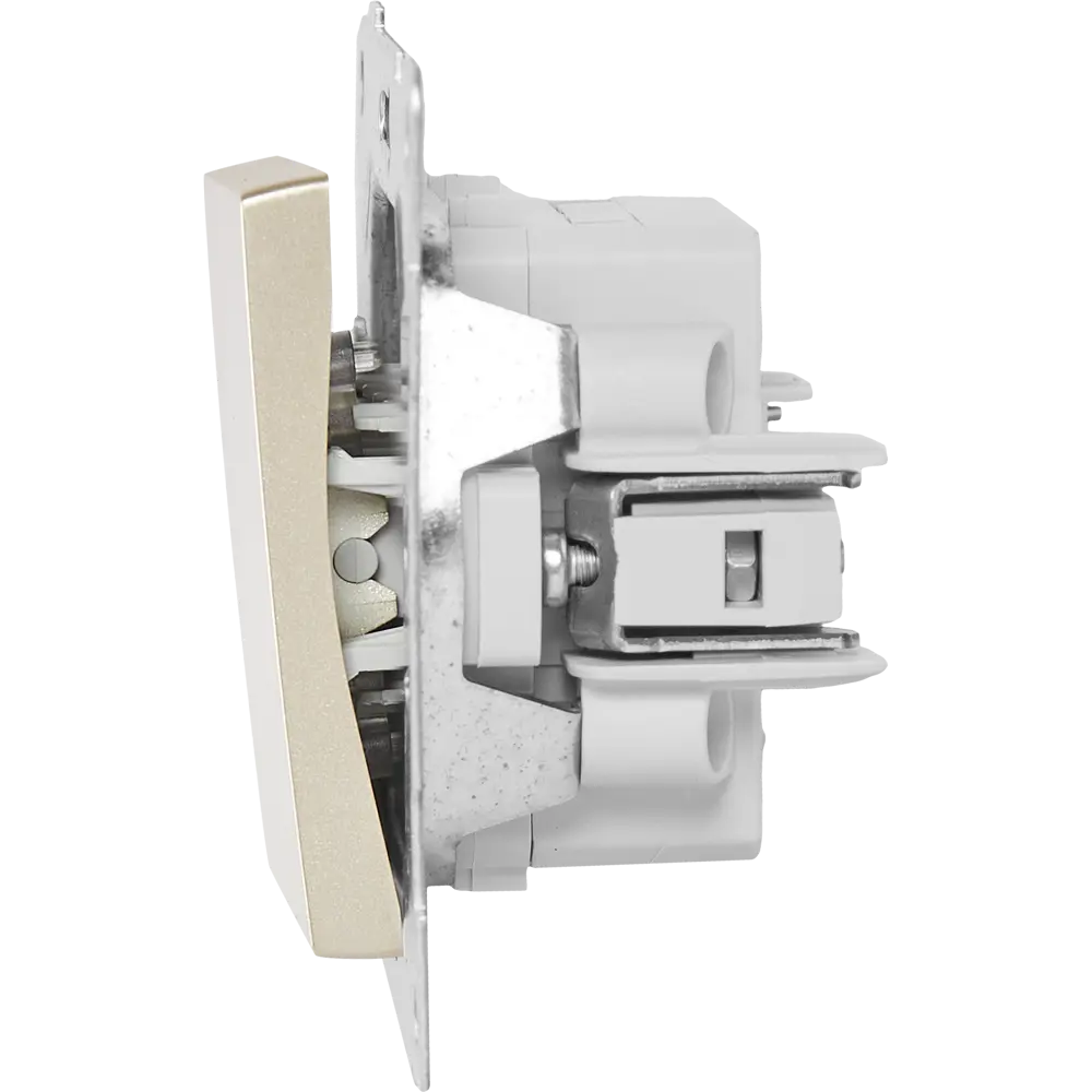 Выключатель встраиваемый Gusi Electric 2 клавиши с подсветкой цвет шампань Ugra STLM-2003411 - Вид №3