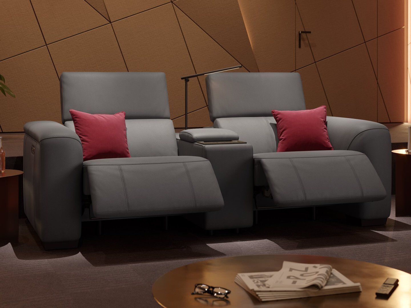 2-местный кожаный диван Sofanella Sorrento Kino ARCH-00144328 - Вид №2