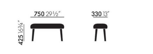 Вращающееся кресло с подставкой для ног VITRA Repos &amp ARCH-00085219 - Вид №3