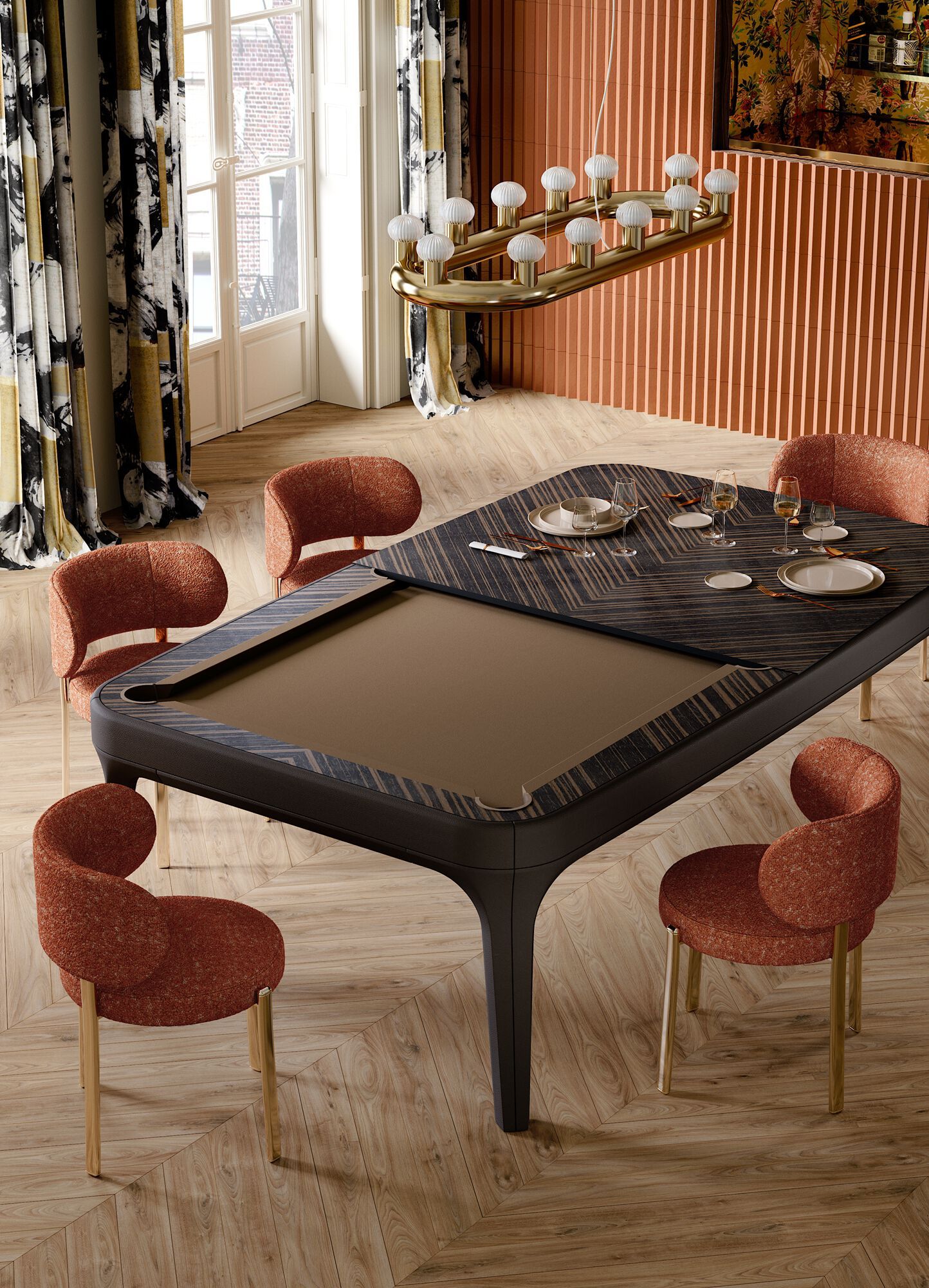 Прямоугольный бильярдный стол Vismara Design DANDY ARCH-00037353 - Вид №1