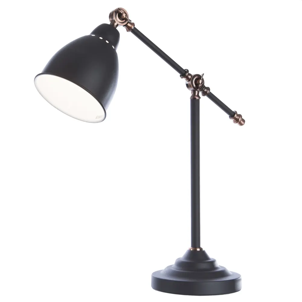 Настольная лампа Braccio 1xE27x60 Вт, цвет чёрный матовый Arte Lamp STLM-2187866