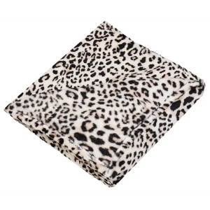 Плед Леопард 150x200 см фланель цвет бежевый