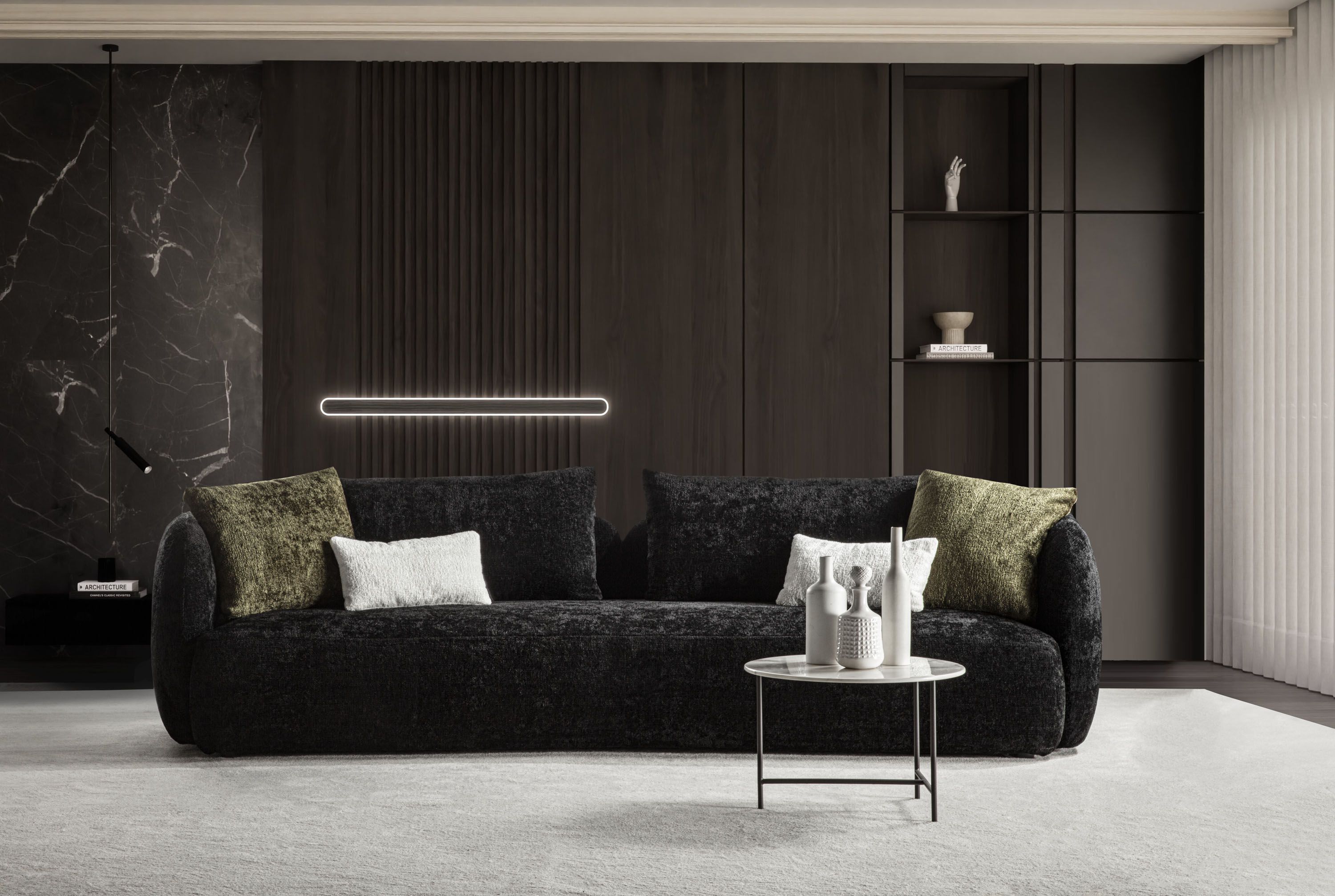 Съемная ткань изогнутый диван GRUPPO FOX день Фокса ARCH-00117571 - Вид №8