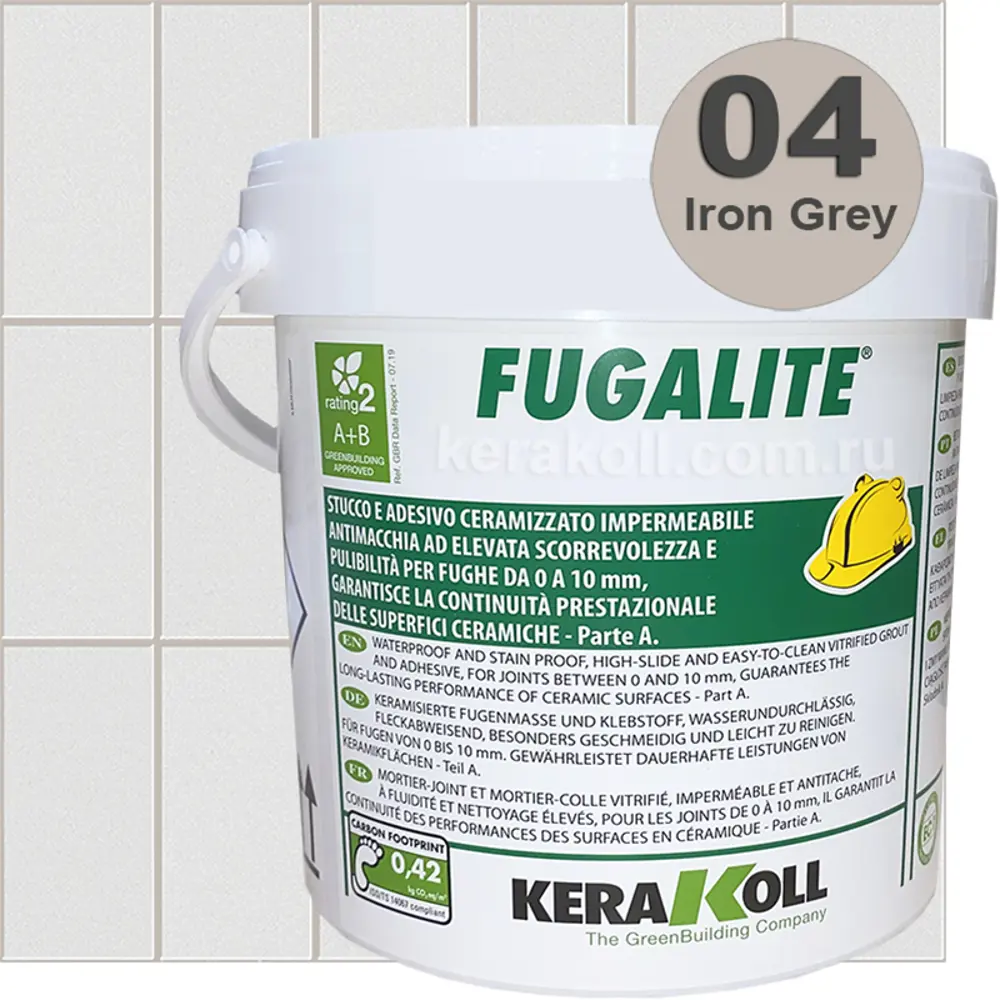 Затирка эпоксидная Kerakoll Fugalite Цвет 04 Iron Grey 3 кг