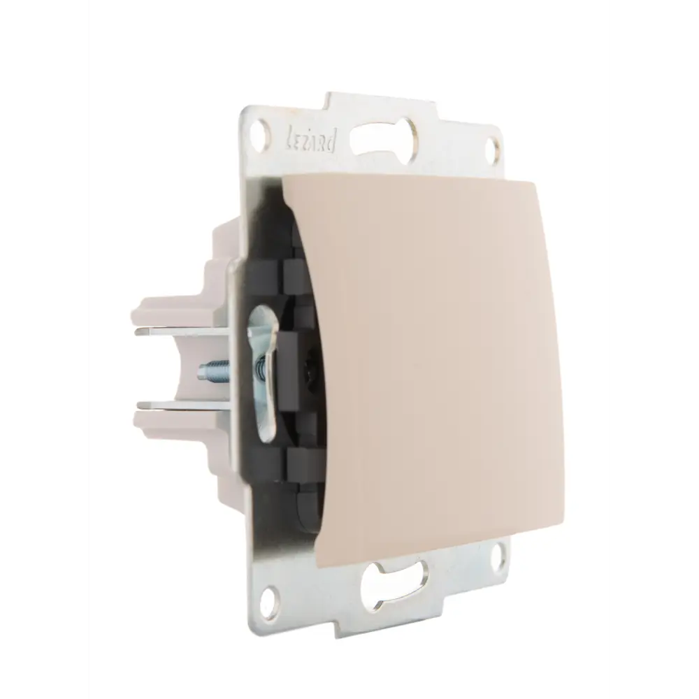 Выключатель Lezard Karina цвет кремовый STLM-2094475 - Вид №1