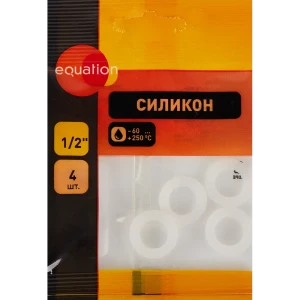 Прокладка Equation 1/2" силикон 4 шт.