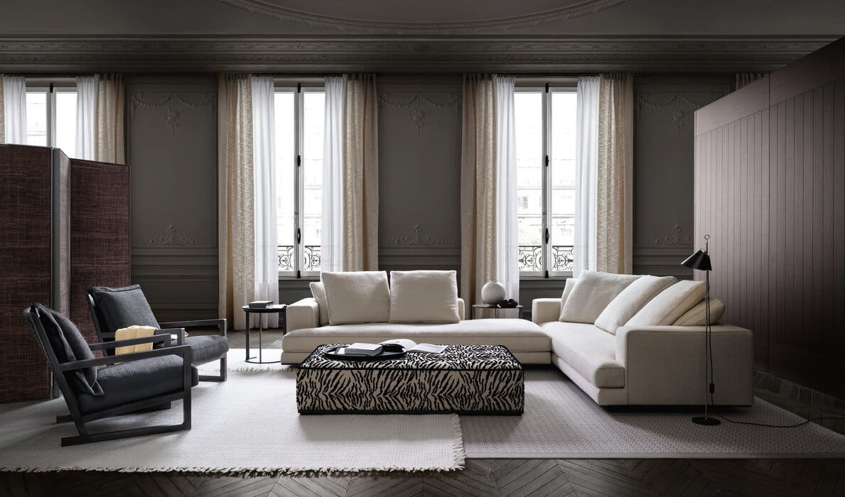 Угловой и секционный диван из ткани Maxalto ARBITER ARCH-00077969 - Вид №1