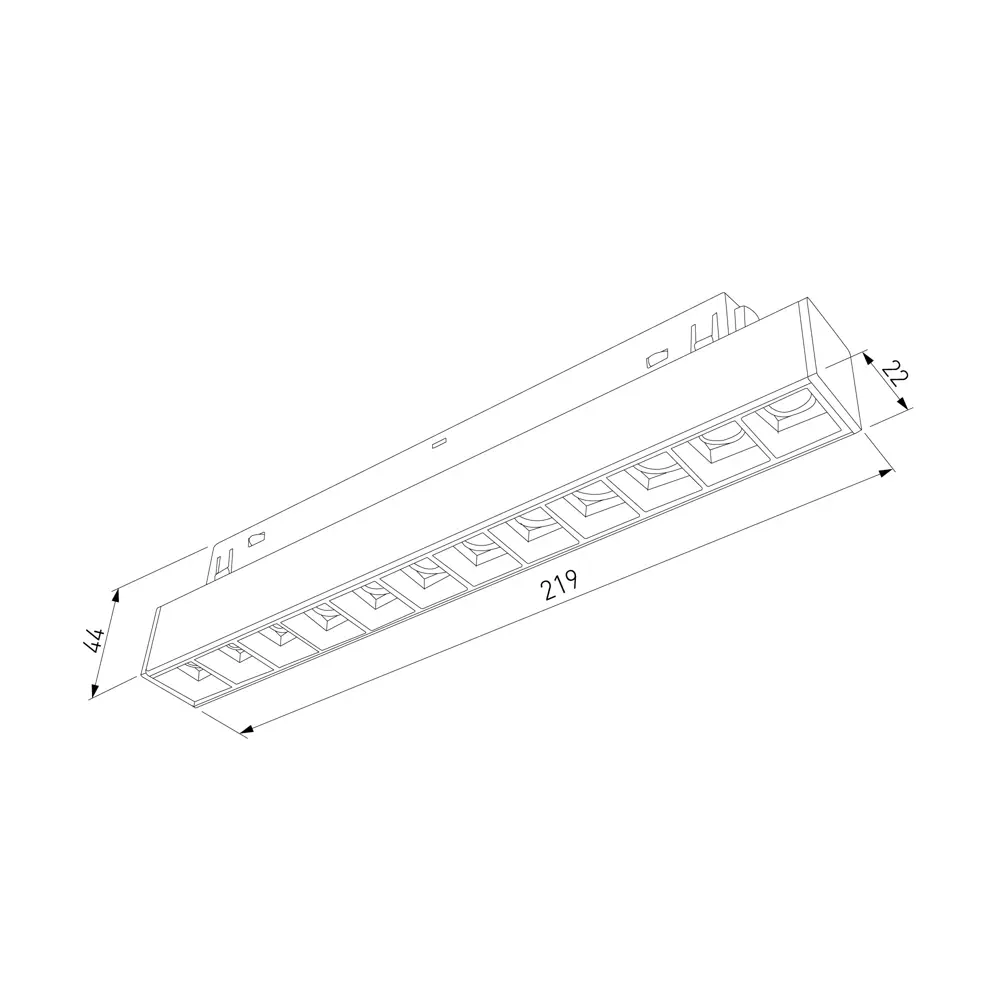 Трековый светильник Elektrostandard Slim Magnetic магнитный 12 Вт 4200K 5 м² цвет черный 85069967 STLM-2159008  - Вид №5
