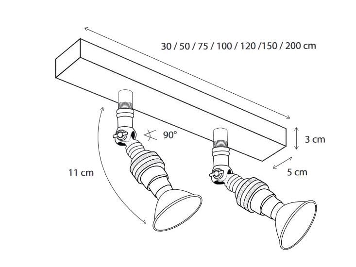 Несколько регулируемых прожекторов Authentage Lighting MARRON ON PROFILE ARCH-00059551 - Вид №2