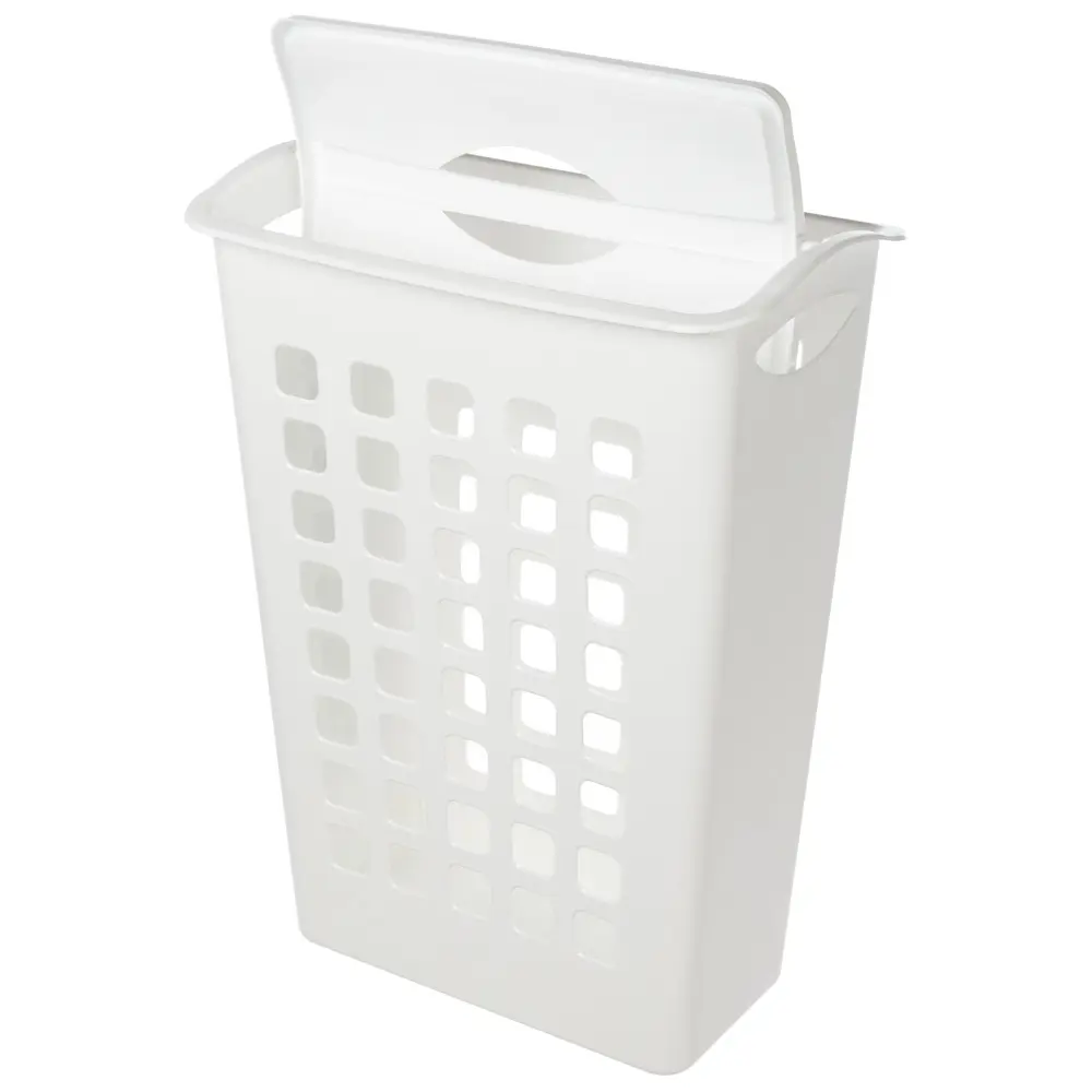 Корзина для белья узкая Бытпласт 43х26х58 см полипропилен цвет белый STLM-2145862 - Вид №3