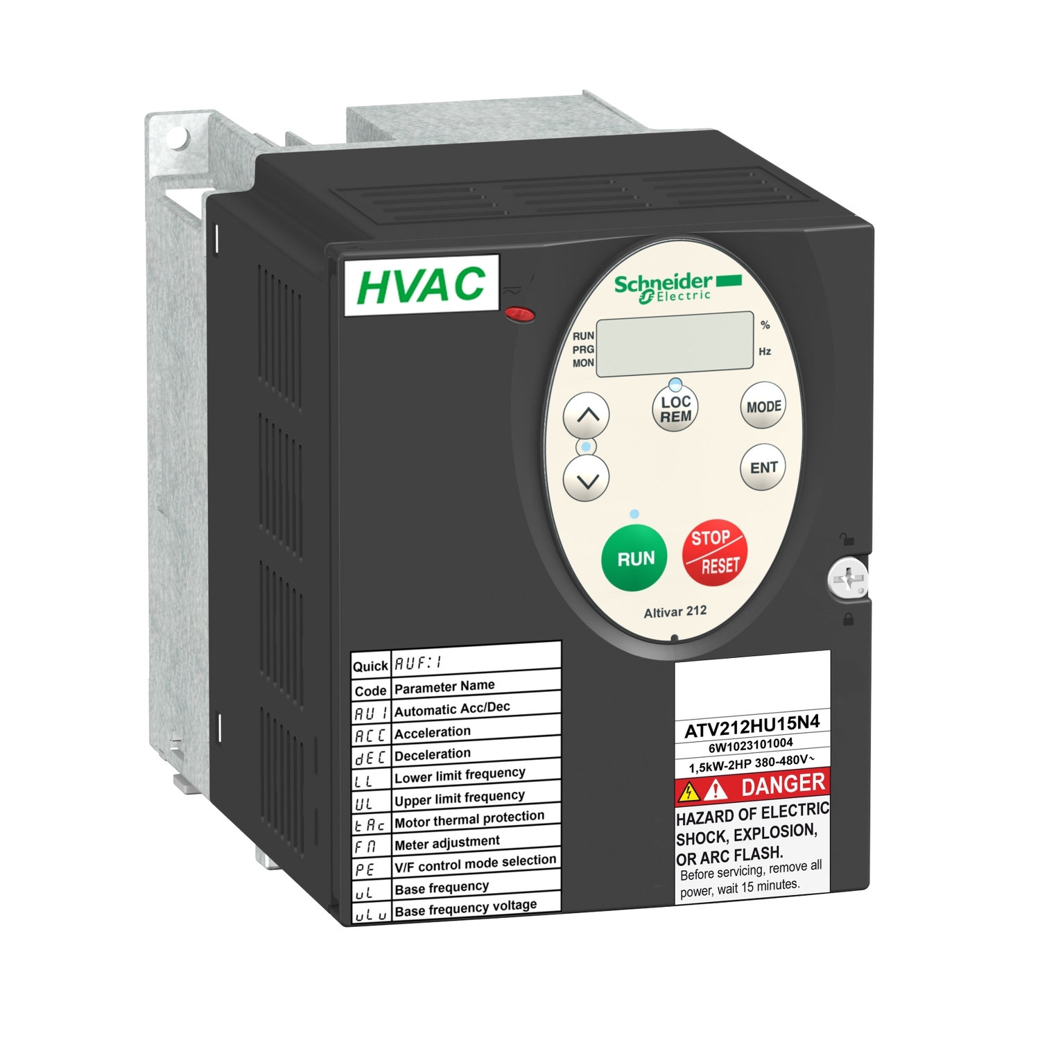 ATV212HU15N4 ПРЕОБР ЧАСТОТЫ ATV212 1,5КВТ 480В IP21 (max 58) Schneider Electric ПЧ 0-90кВт Altivar Process/212/340/61/71 