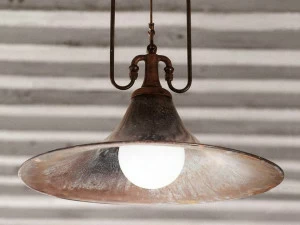 Aldo Bernardi Подвесной светильник прямого и отраженного света из латуни Mulino