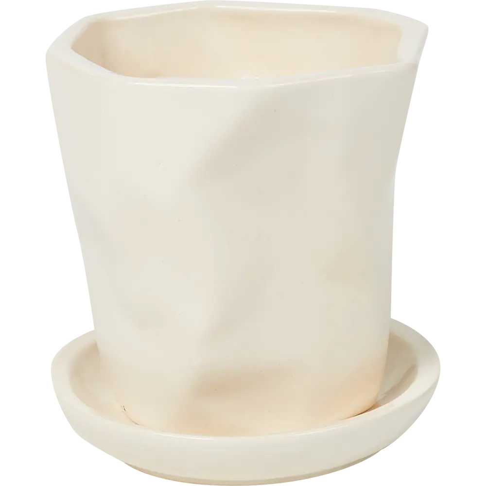 GONCHAR Керамический горшок для цветов Креатив белый 9×9 см 84284827 STLM-0048066