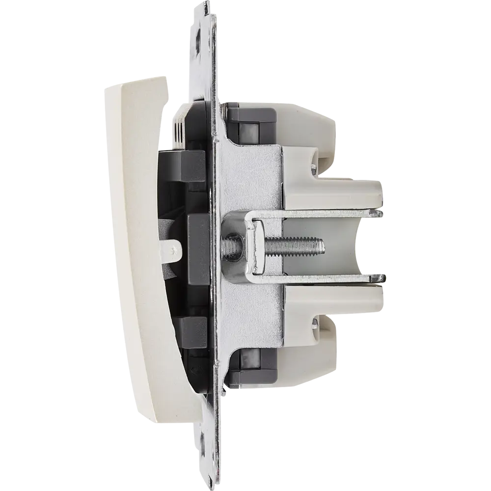 Выключатель Lezard Karina цвет жемчужный белый перламутровый STLM-2134710 - Вид №3