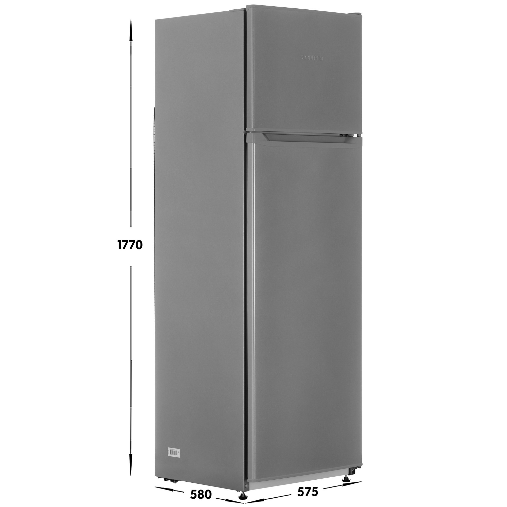9056363 Холодильник с морозильником   Nordfrost  NRT 144 132 серебристый STDN-0032805 - Вид №6