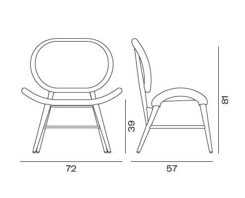 Кресло из бука с мягким сиденьем Vergés Bernardes ARCH-00042243 - Вид №9