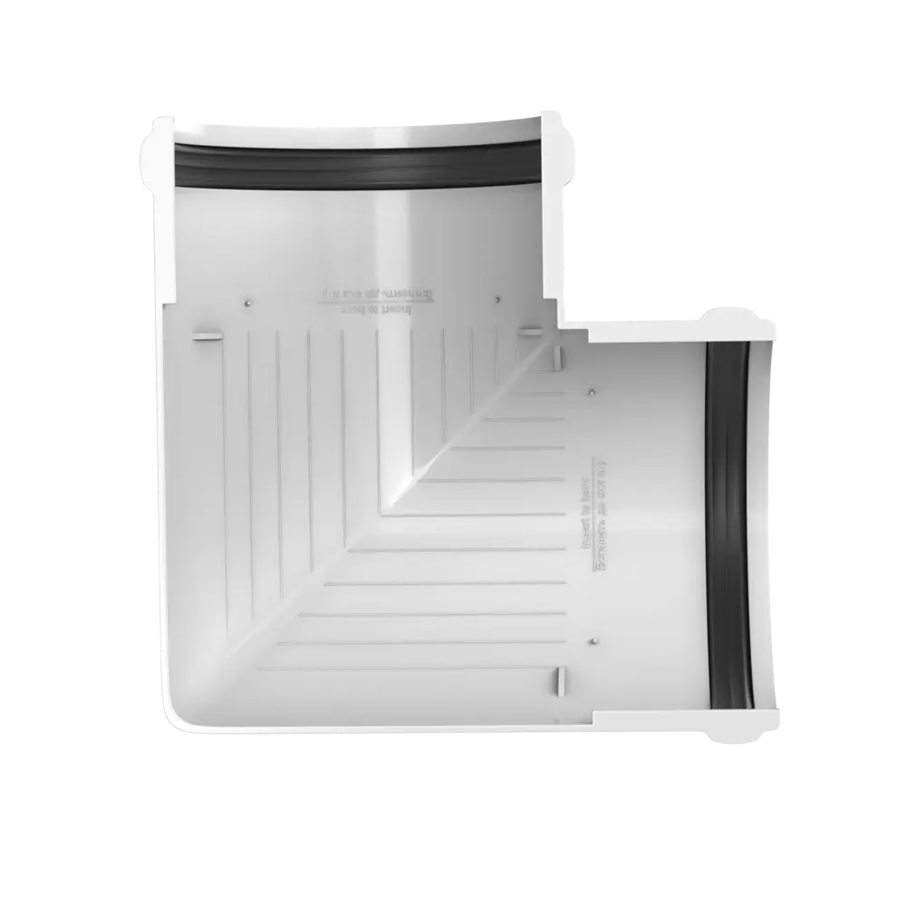 Угол желоба универсальный на 90° цвет белый ТЕХНОНИКОЛЬ STLM-2139319 - Вид №3