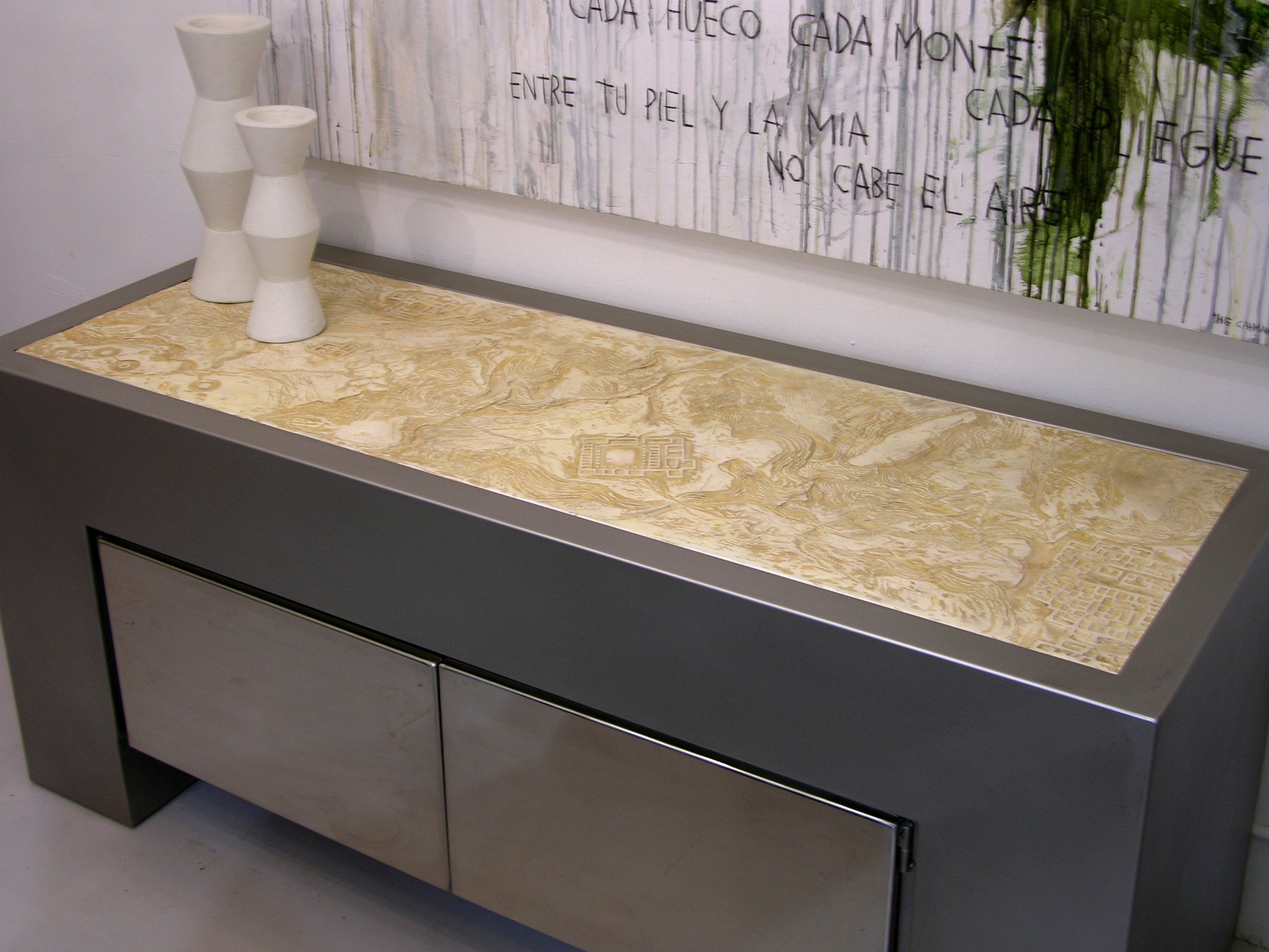 Шкаф из нержавеющей стали с распашными дверями ICI ET LÀ Бетон ARCH-00075547 - Вид №4