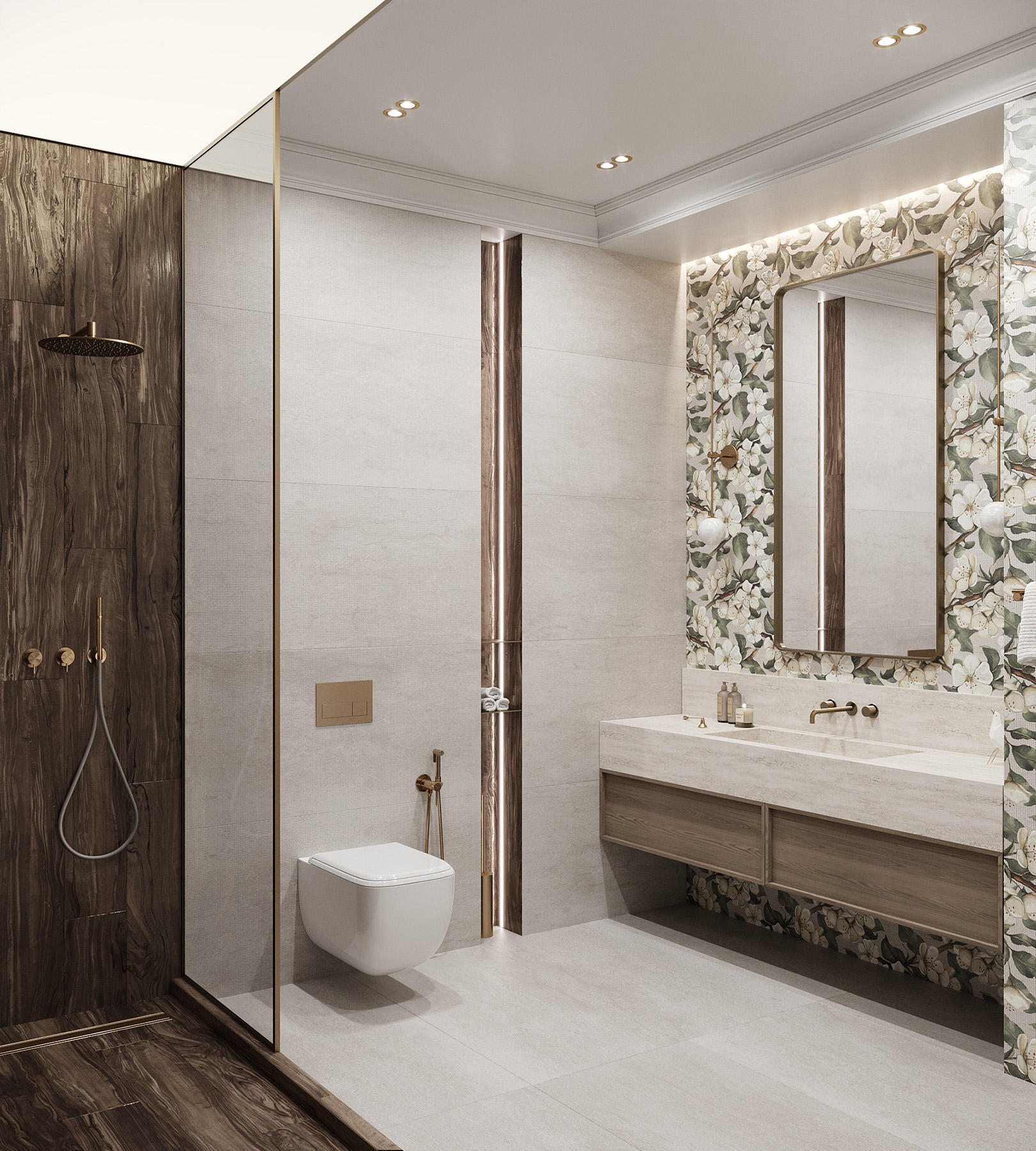 Керамогранит CORTEN GREY DECOR 60х120 Creanza SH1004-D  - Вид №1