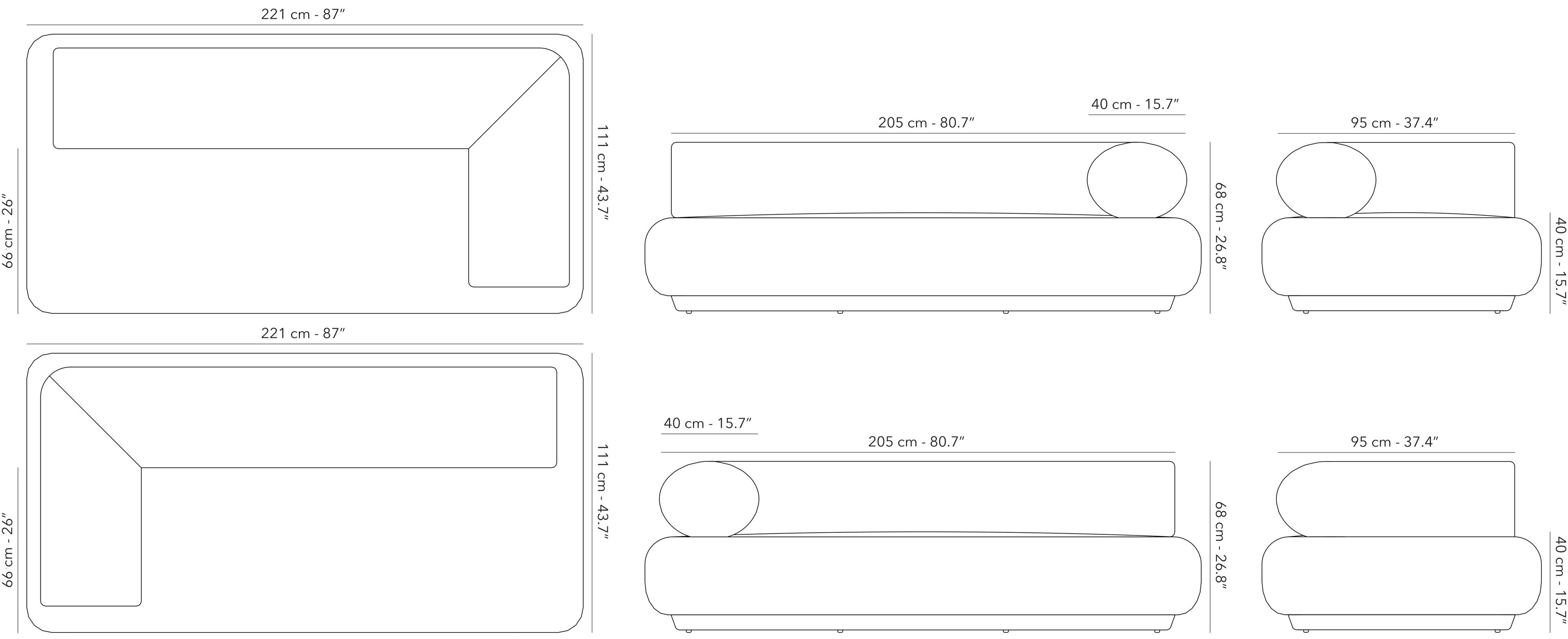 3-местный тканевый садовый диван Jardinico татами ARCH-00026947 - Вид №2