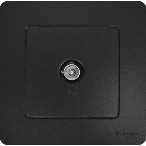 Коннектор ТВ встраиваемый Systeme Electric Blanca цвет антрацит