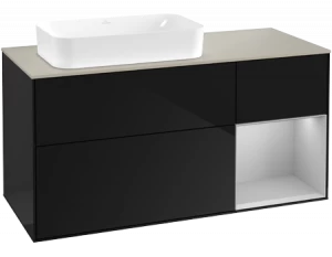 Villeroy&Boch Тумба под раковину Прямоугольная версия F283GJPH Finion Glossy Black Lacquer