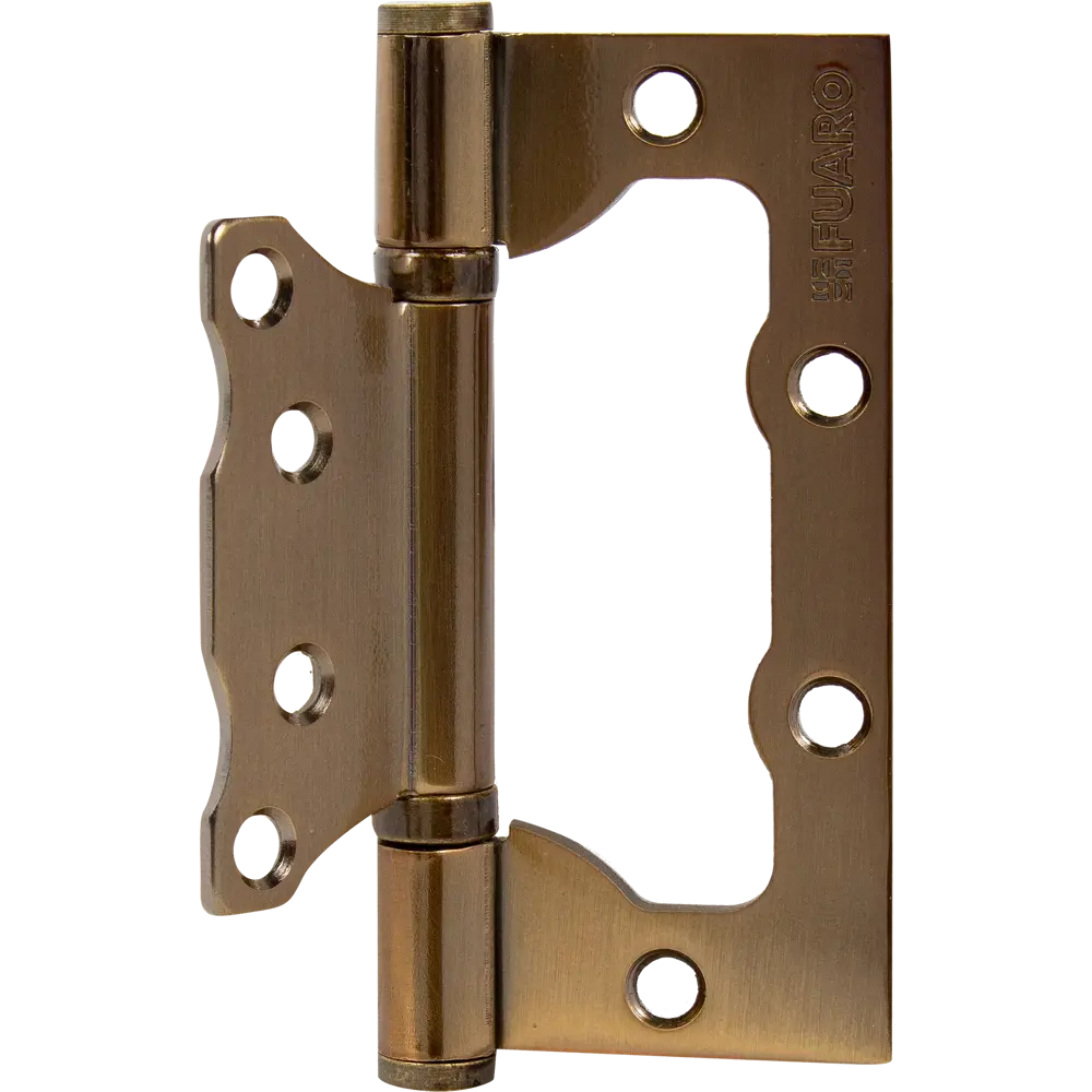 82105958 Петля без врезки N100500/2BB-CFB/BL 100x75x2.5 мм сталь цвет глянцевый кофе STLM-0019053 FUARO Home - Вид №3