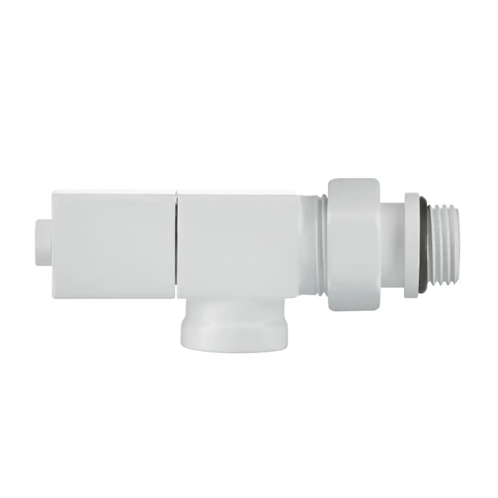 Набор вентилей для радиатора Royal Thermo Cube 1/2" осевой цвет белый STLM-2081420 - Вид №8