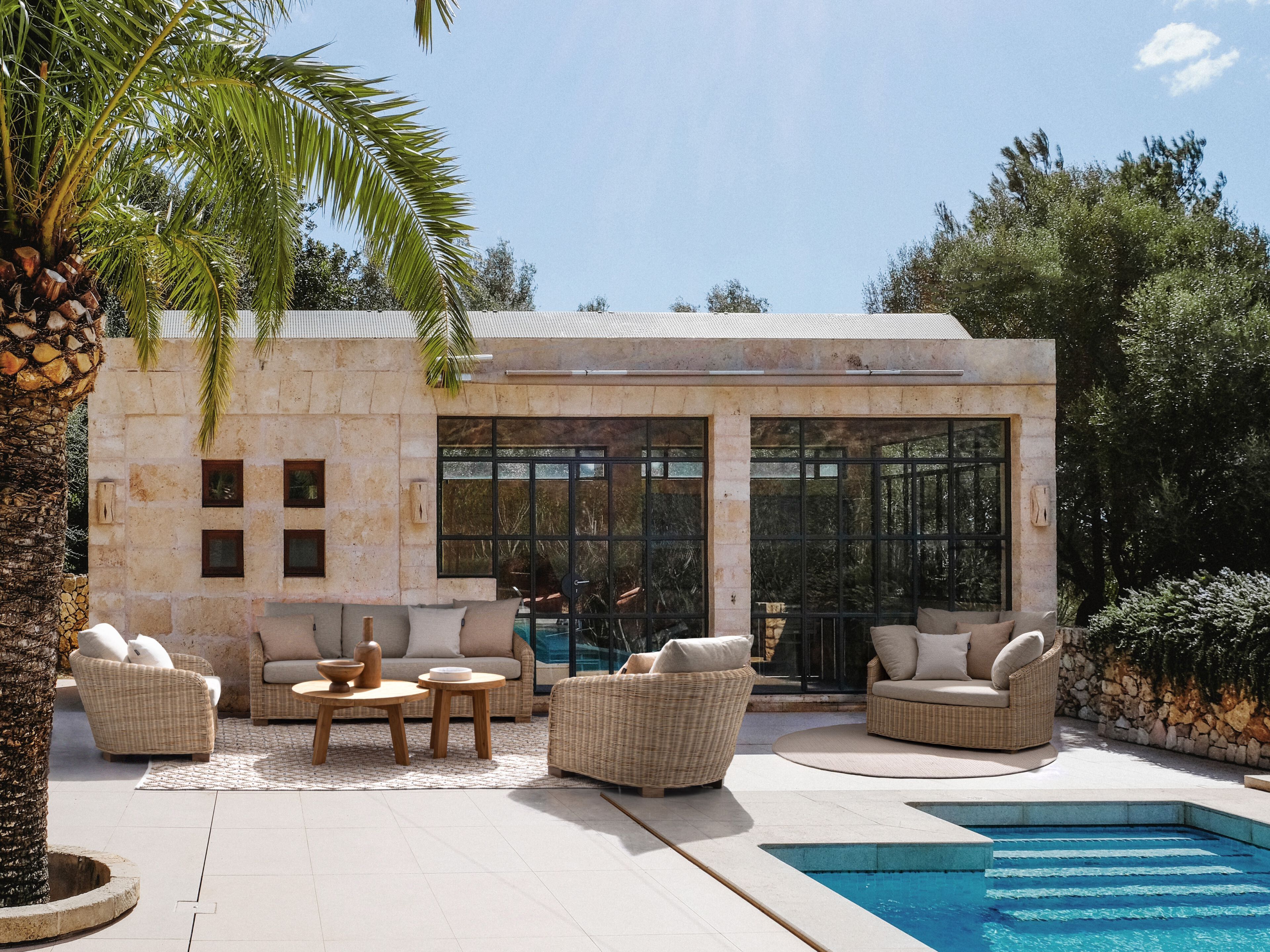 3-местный садовый диван из ротанга BIZZOTTO Кадис ARCH-00030497 - Вид №5