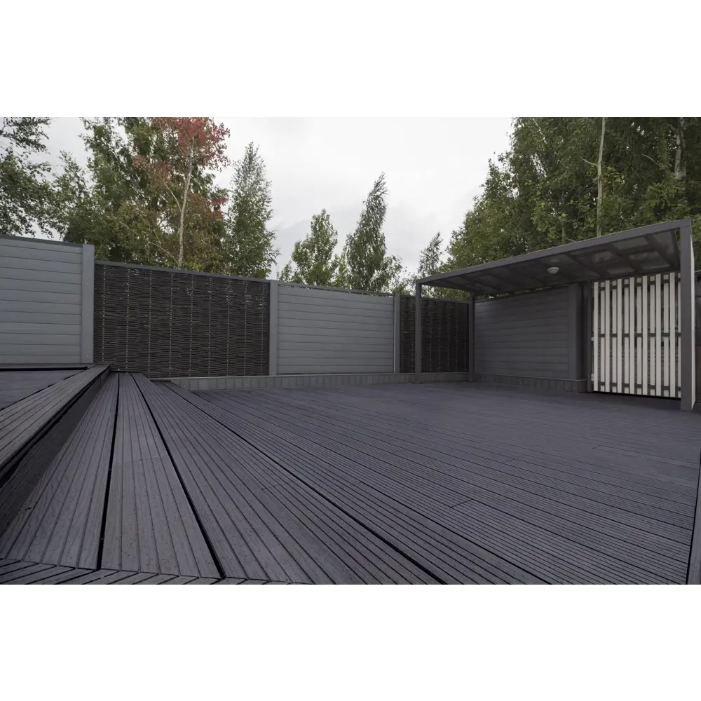 Террасная доска ДПК MultiDeck цвет Кварц 3000x150x27 мм. Вельвет 0.45 м² МУЛЬТИДЕК STLM-2118132 - Вид №12
