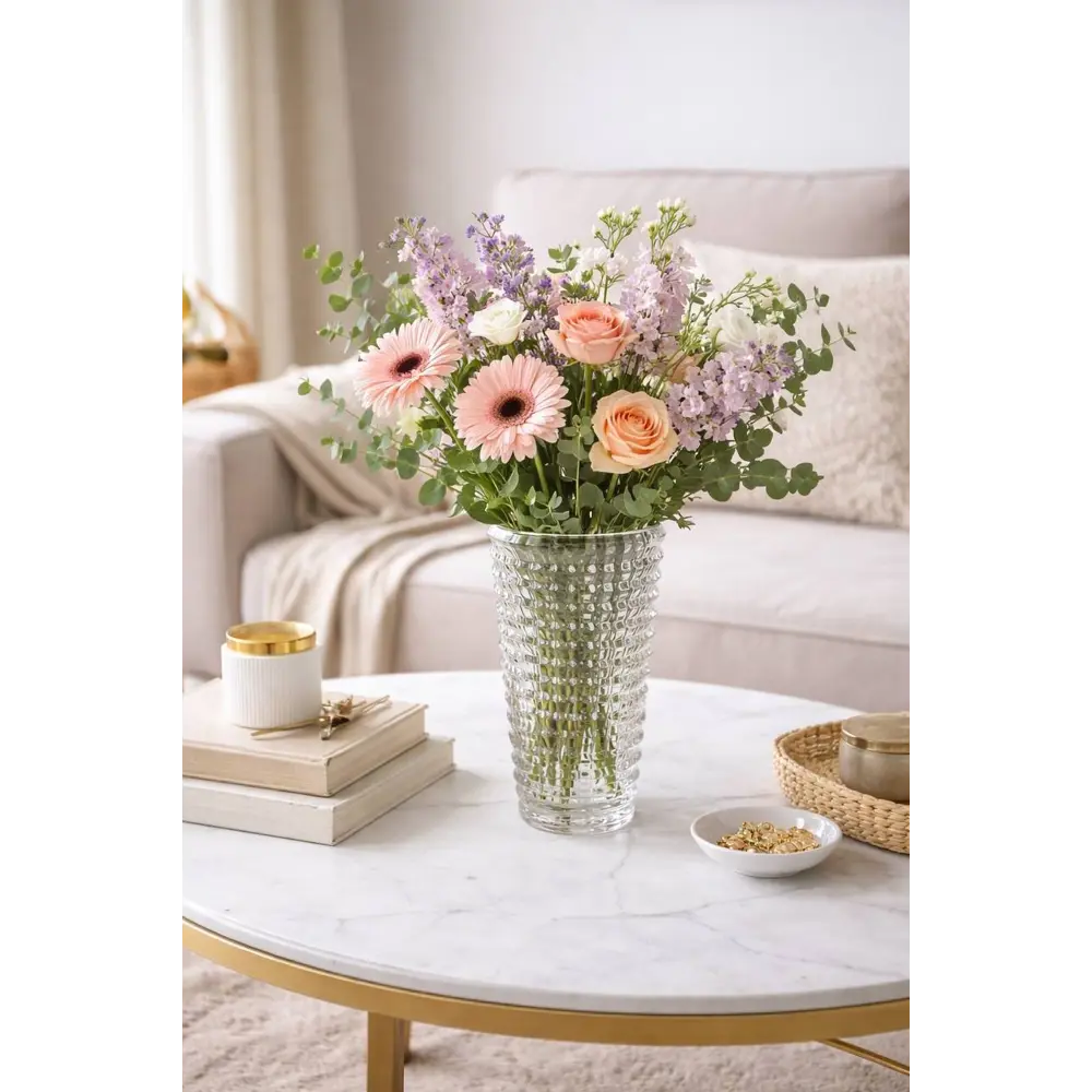 Ваза Starlight стекло цвет прозрачный 23 см ROCKSOLID STLM-2171593