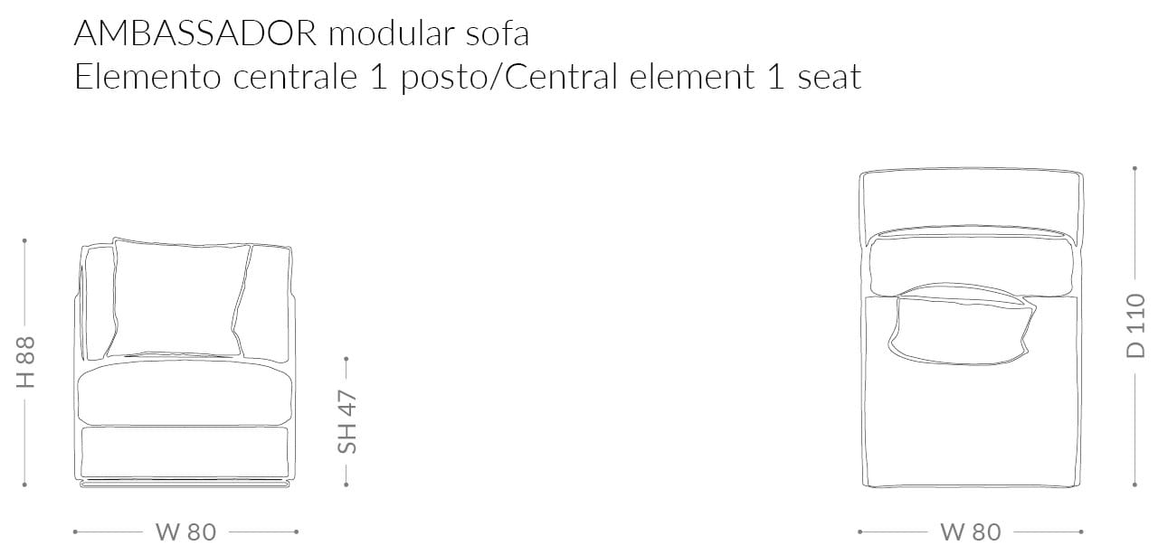 Ткань диван BRUNO ZAMPA Ambassador ARCH-00061395 - Вид №6