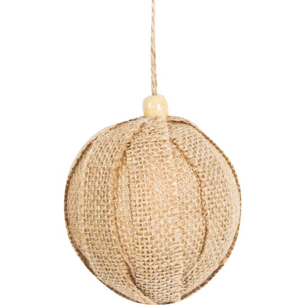 Шар ёлочный, 7.8 см, пластик, цвет натуральный лён Santreyd STLM-2092340 - Вид №1