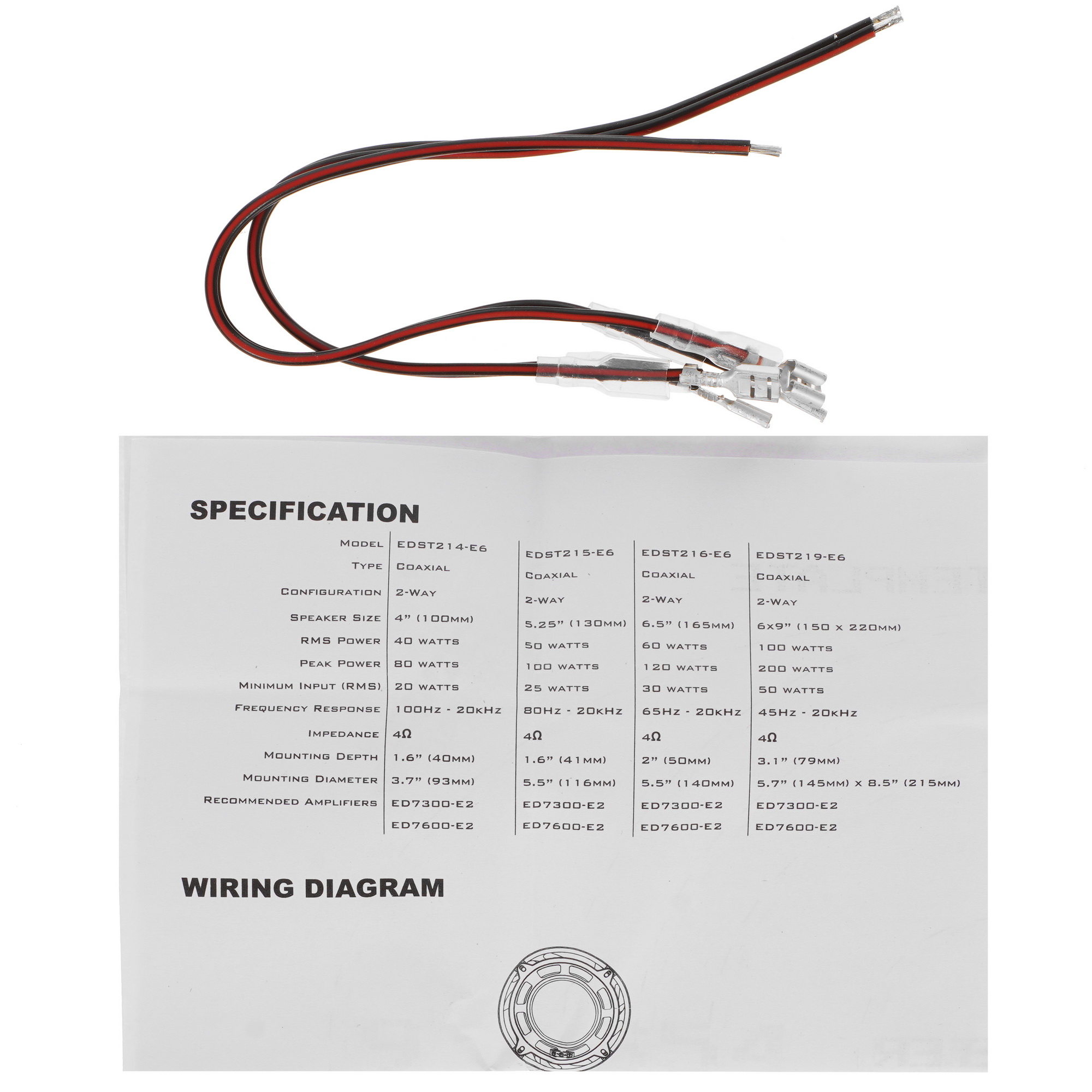 5370122 Коаксиальная акустическая система EDGE EDST214-E6 STDN-0131732 - Вид №4