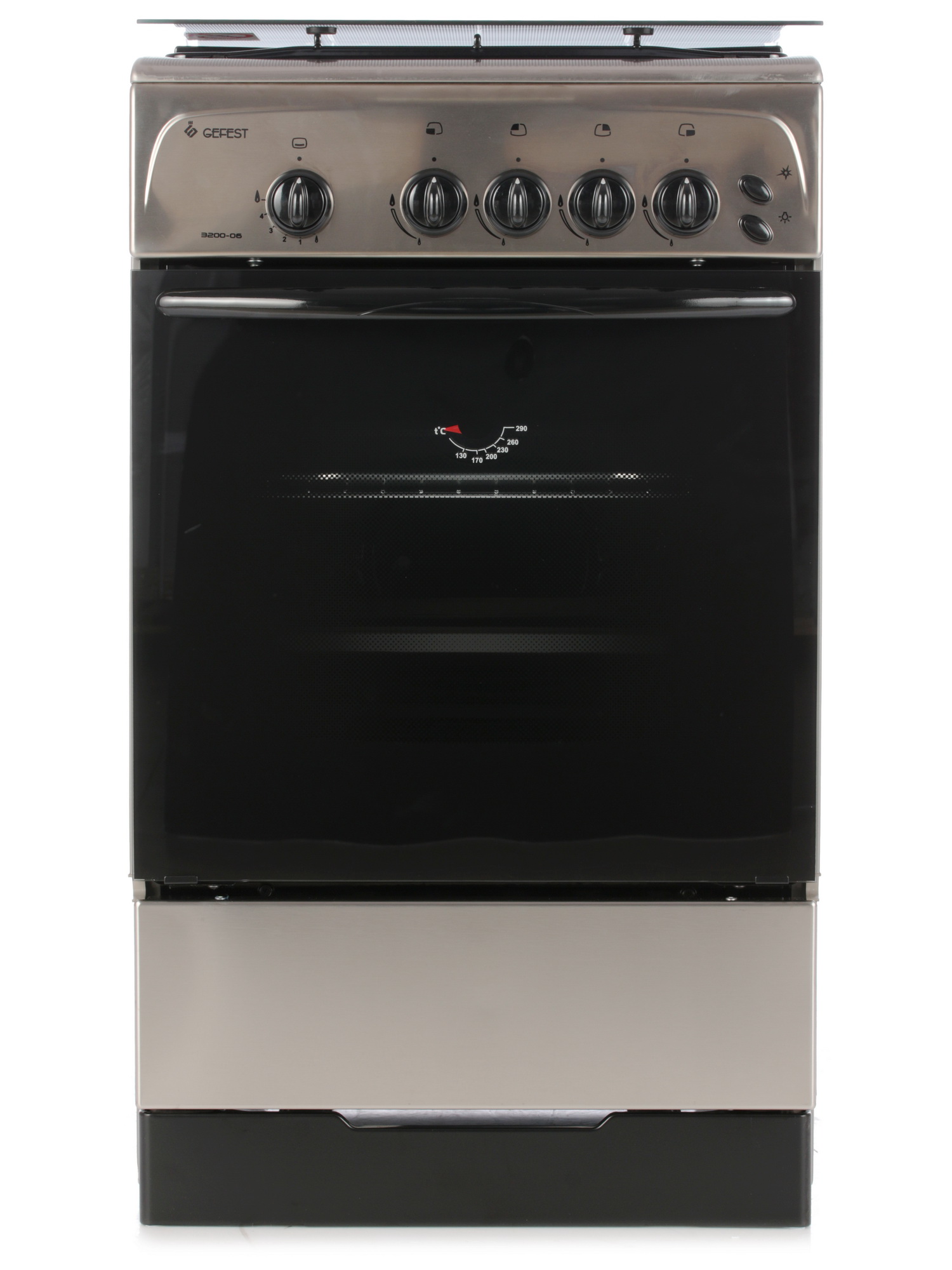 1089277 Газовая плита Gefest 3200-06 К62 серебристый STDN-0110191