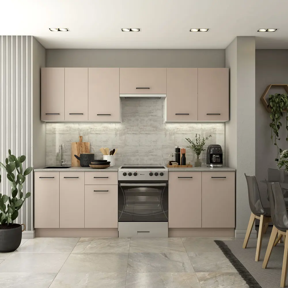 Навесной шкаф Орель 40x67.6x29 см ЛДСП цвет бежевый Santreyd STLM-2017660 - Вид №4