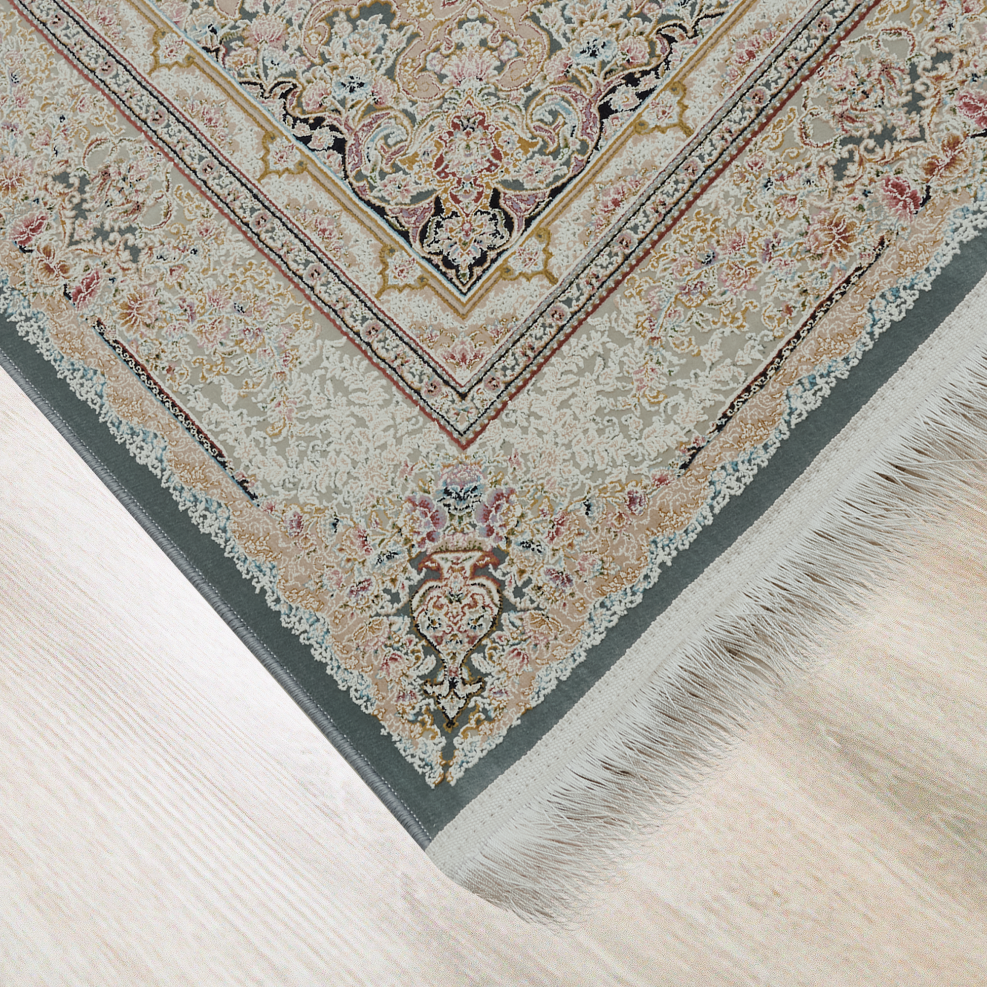 86370675 Ковер полиэстер Anosha 250х350 см цвет голубой STLM-0068266 Santreyd  - Вид №1