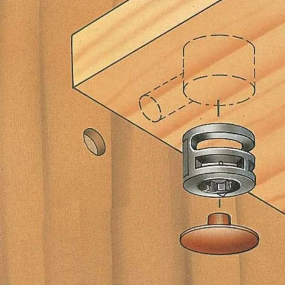Заглушка эксцентрика 18 мм пластик цвет коричневый матовый 20 шт Santreyd STLM-2055340 - Вид №1