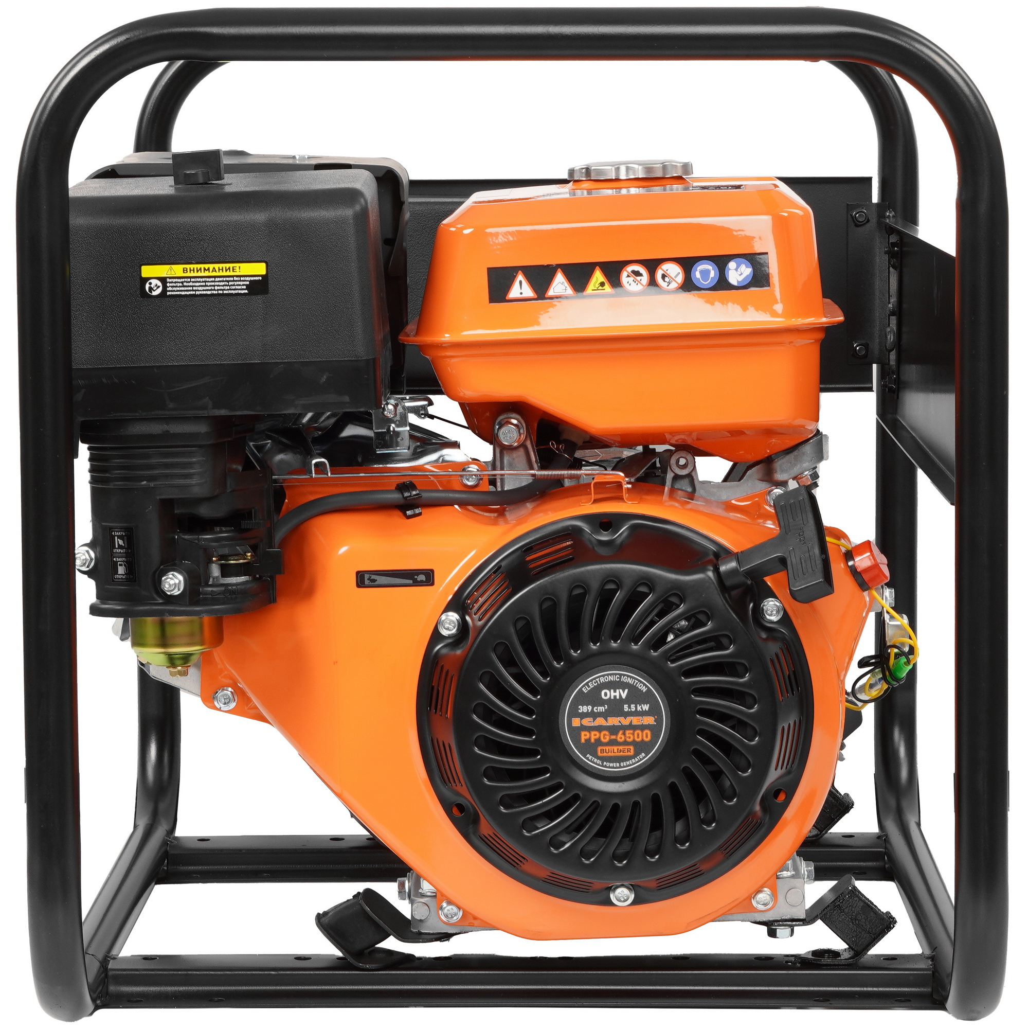 Электрогенератор   бензиновый Carver PPG-6500 BUILDER 1183100 STDN-0002936 - Вид №2