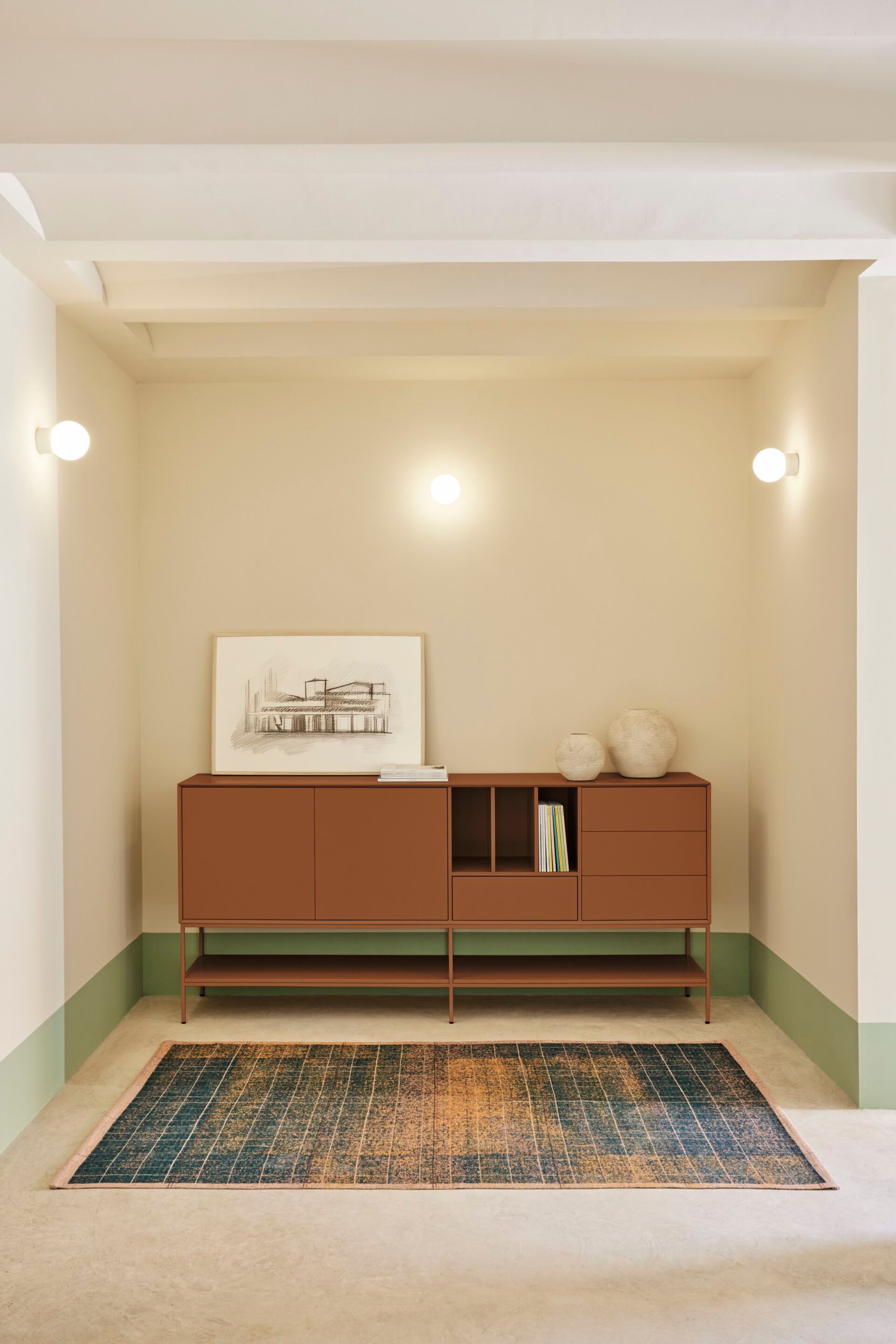 Шкаф из МДФ с распашными дверцами и ящиками TEULAT Platt ARCH-00010353 - Вид №3