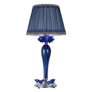 Настольная лампа Omnilux Muntiggioni OML-70404-01 OMNILUX ВАЗА 195246 Прозрачный;синий
