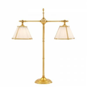 Настольная лампа Fonda от Eichholtz латунь 109186 EICHHOLTZ ФОНАРЬ 062161 Белый;золото