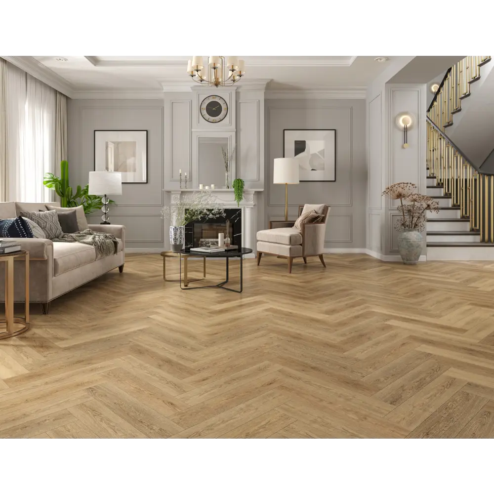 91575409 LVT Плитка Tulesna Art Parquet Lvt Stella ёлка 43 класс толщина 2.50 мм 2.228 м², цена за упаковку STLM-0889474