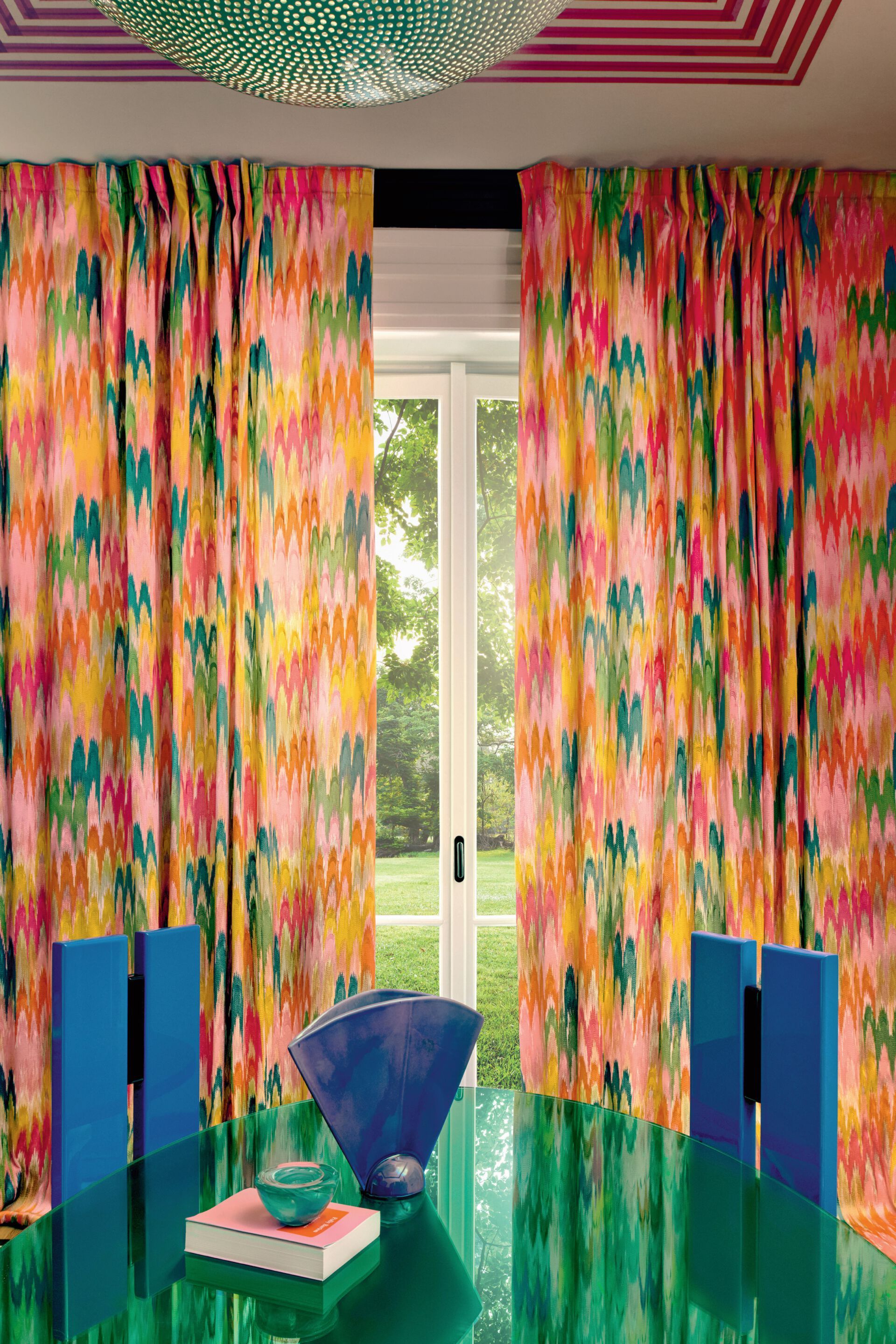 Хлопчатобумажная ткань с вышивкой Élitis Excentric ARCH-00039674 - Вид №2