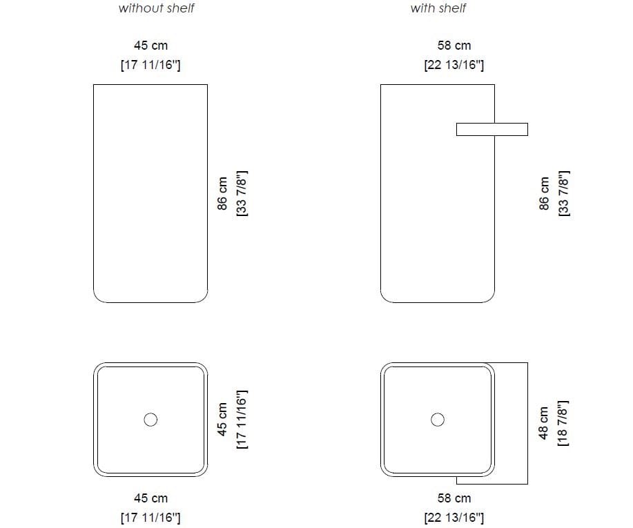 Отдельно стоящий умывальник из натурального камня Davani Meridian ARCH-00138139 - Вид №5